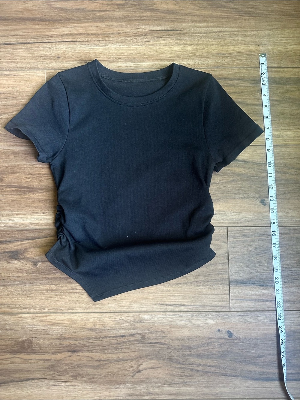 Women's Black Short Sleeve Crew Neck Tee